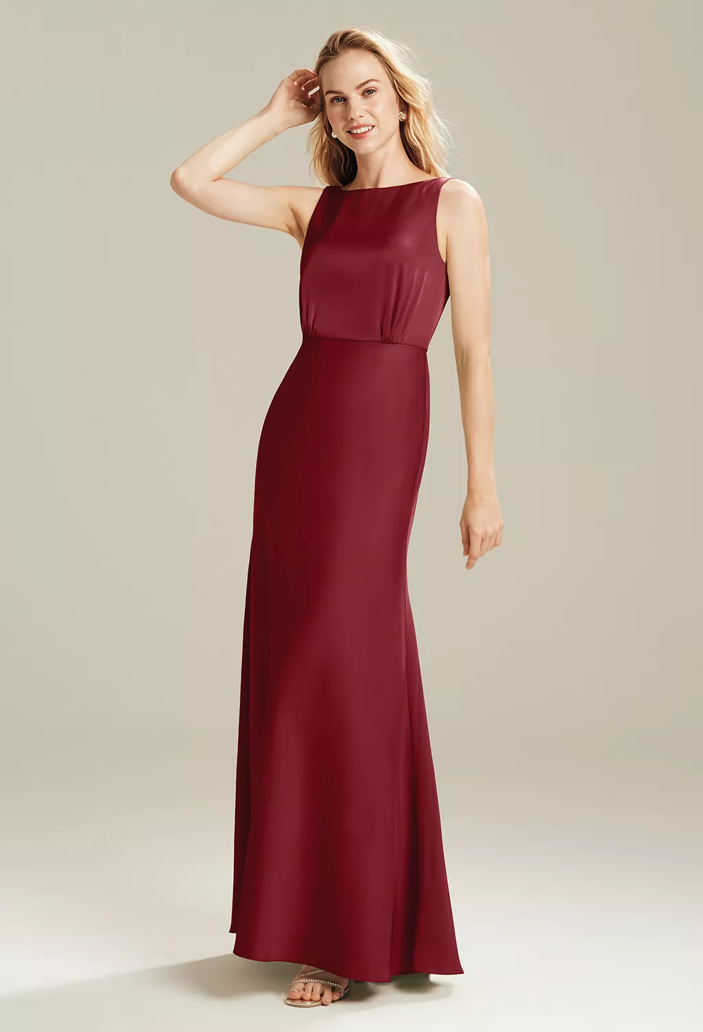 AW Giselle Burgundy  Fall Wedding Guest Dresses